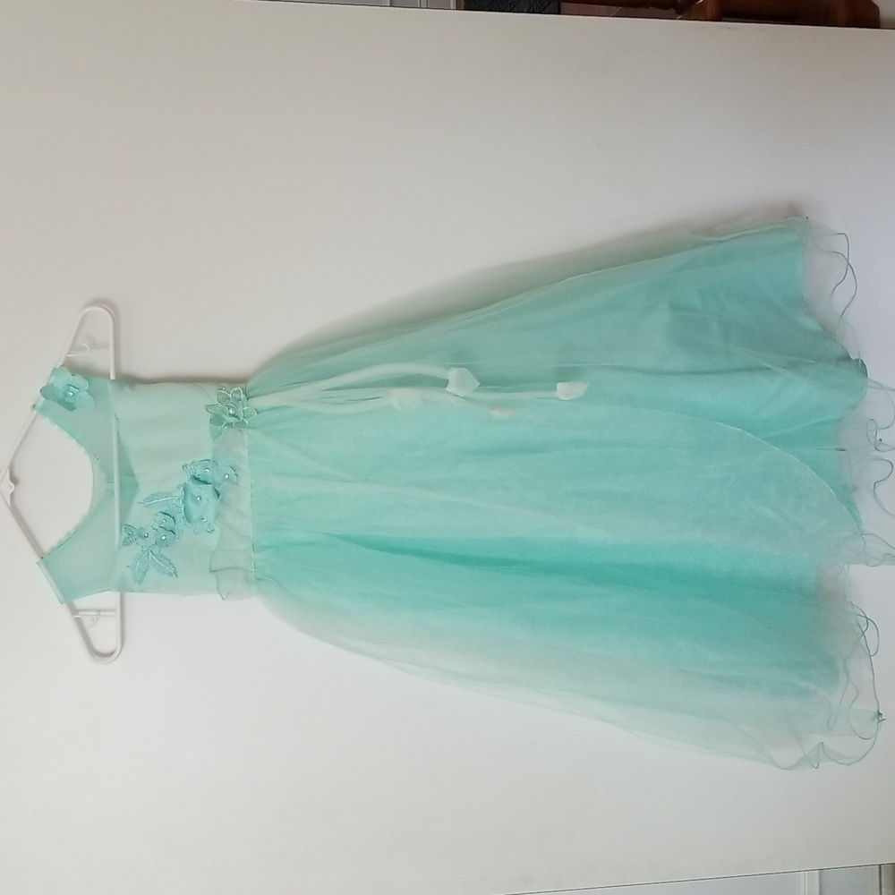 Amazon Dress Princess Girls Length Turquoise 7